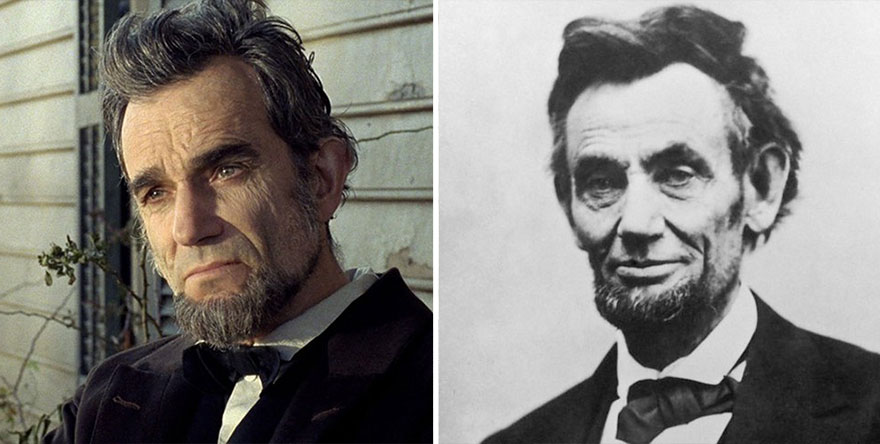 Daniel Day‑Lewis che interpreta Abraham Lincoln in Lincoln
