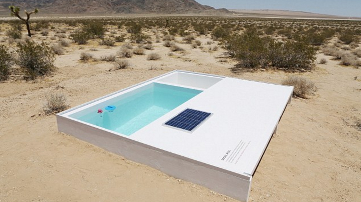 piscina segreta nel deserto