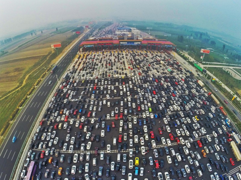 ingorgo stradale a Pechino