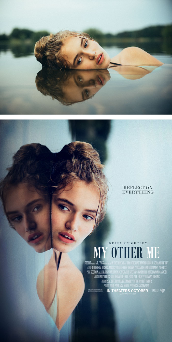 foto casuali trasformate in poster film
