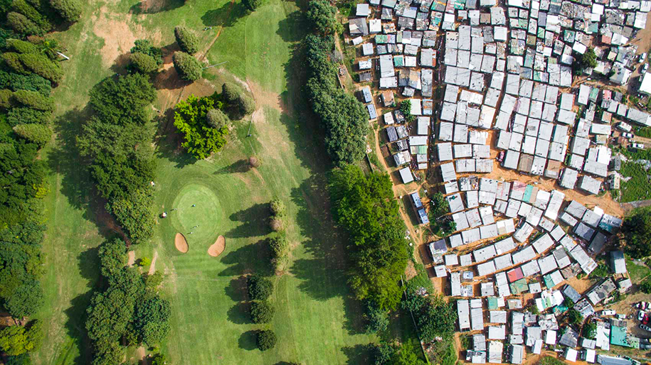 confine tra zone ricche e povere