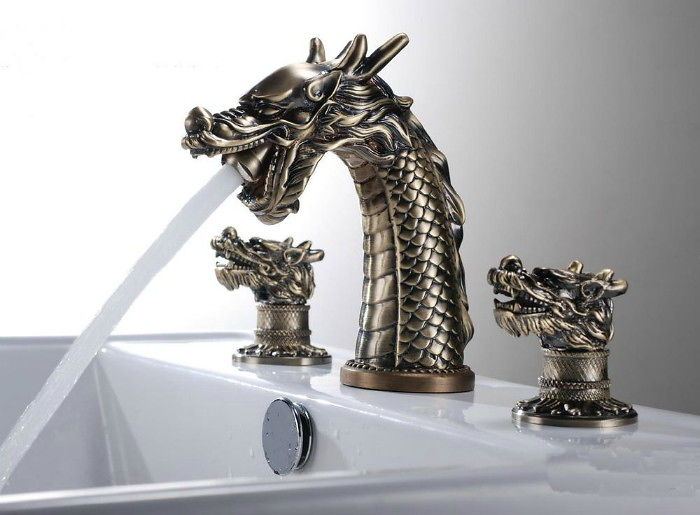 Rubinetto a forma di drago