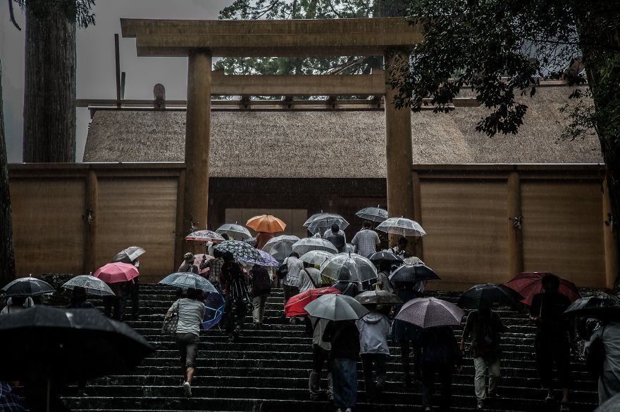 Giappone durante stagione delle piogge