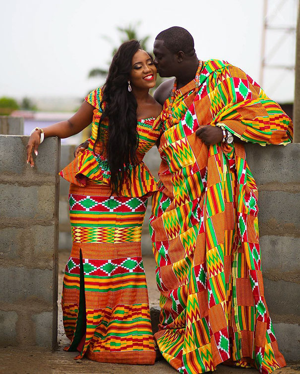 Vestito matrimoniale in Ghana