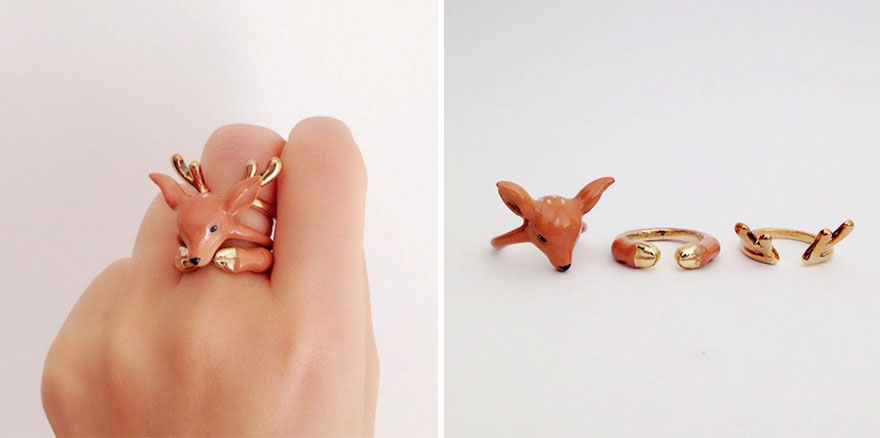 Anello a forma di cervo