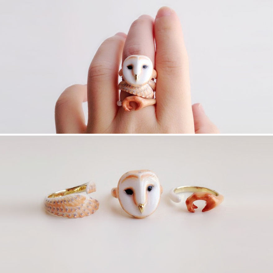 Anello a forma di lupo