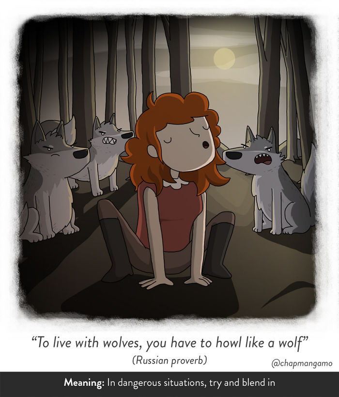 Proverbio russo per vivere con i lupi