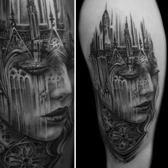 tatuaggi architettura