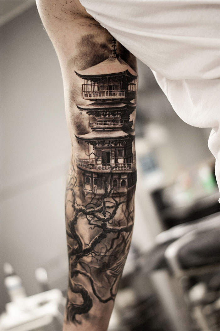 tatuaggi architettura