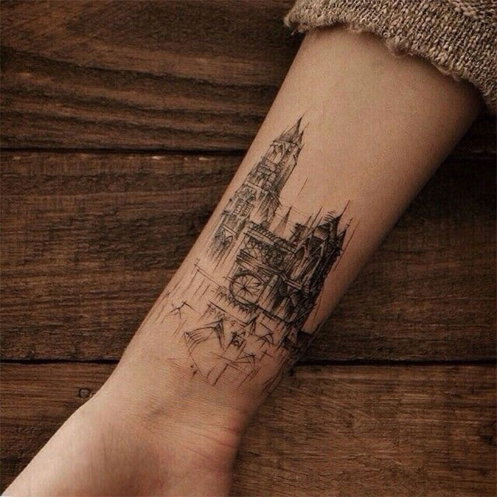 tatuaggi architettura