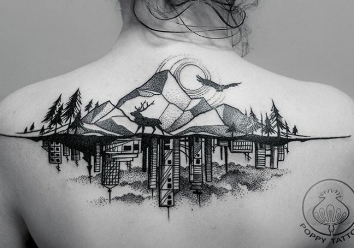 tatuaggi architettura