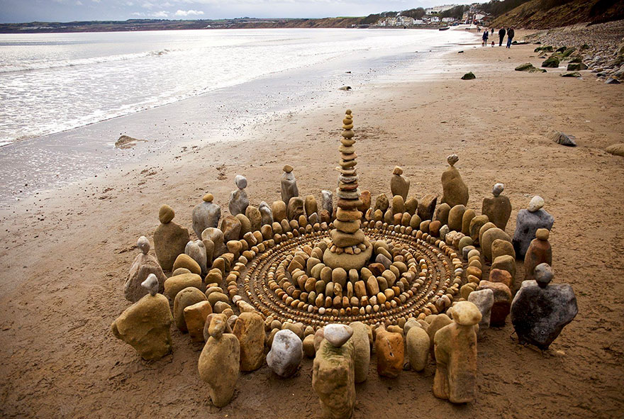 mandala con elementi naturali