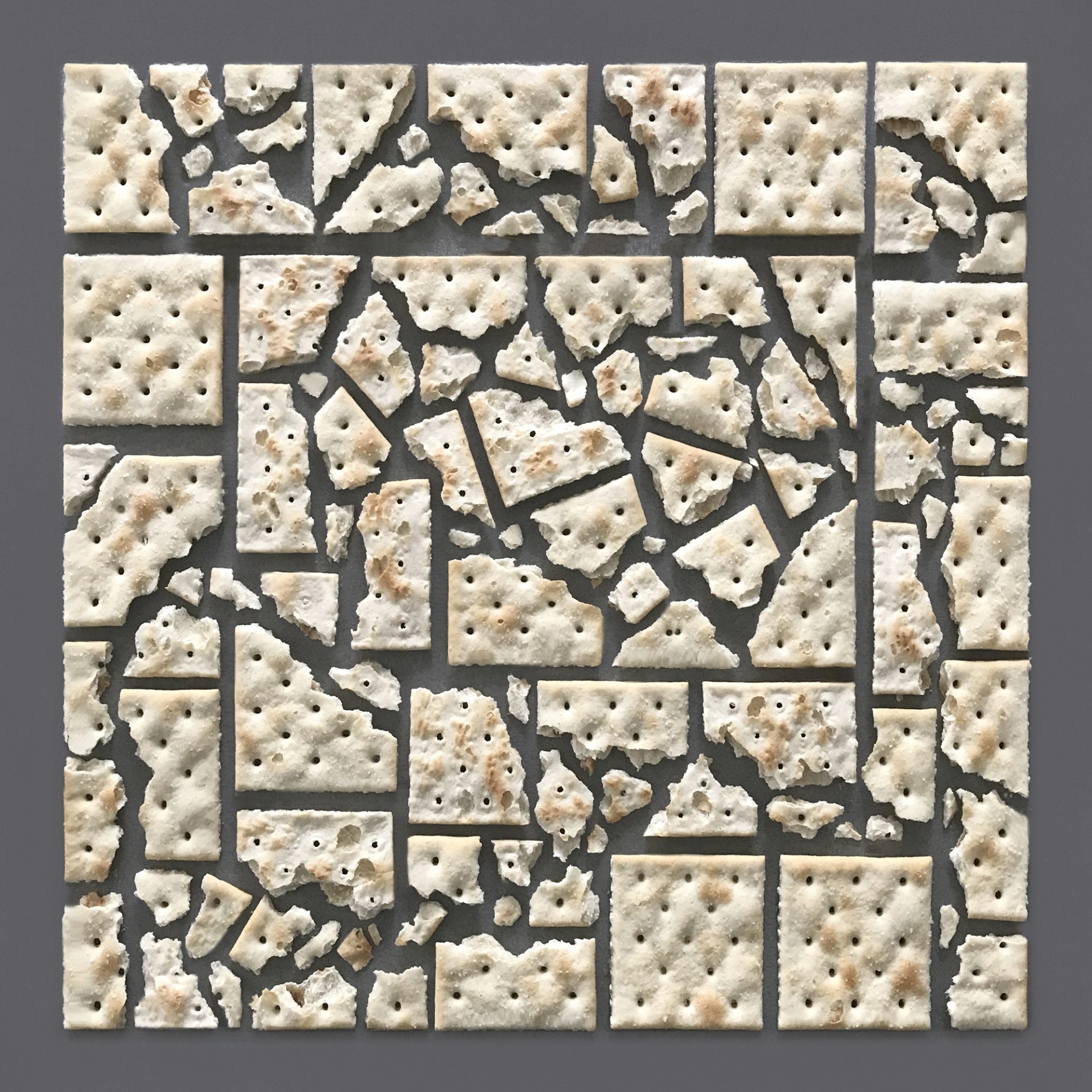 composizioni geometriche con materiali naturali