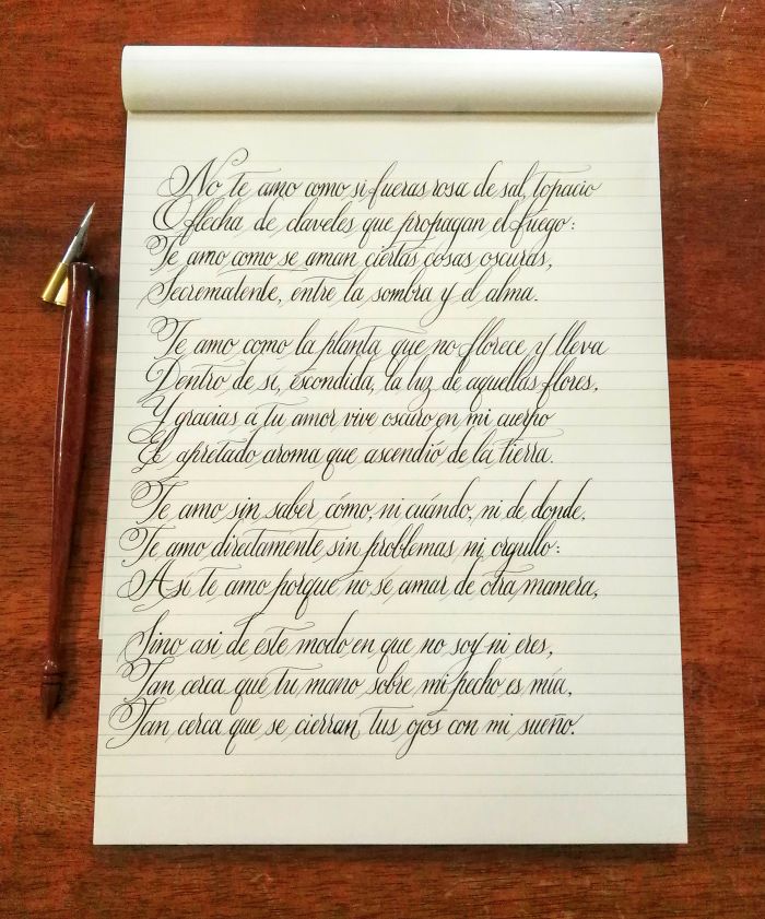 Esempi di bella calligrafia