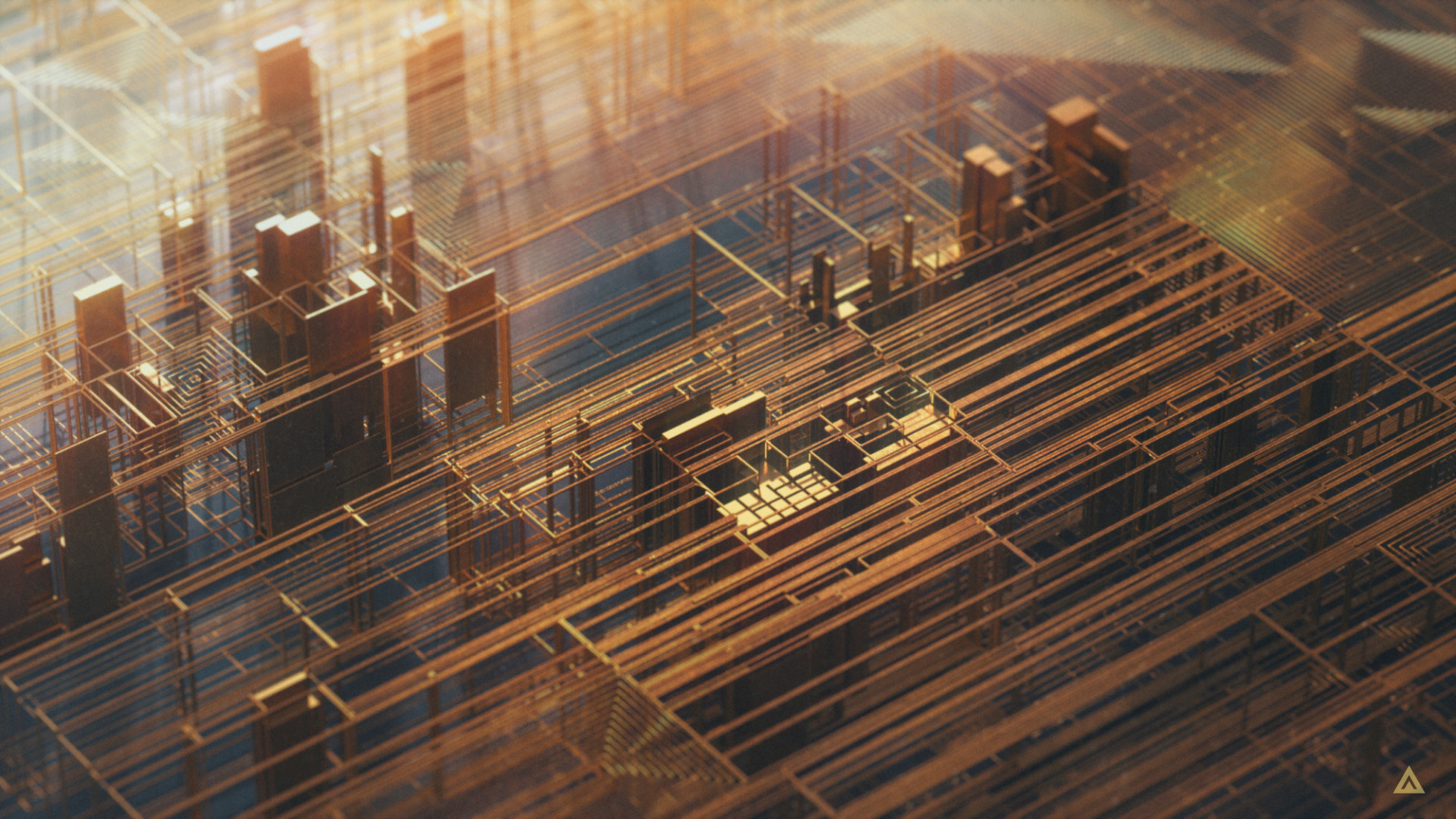 Paesaggi digitali formati e suddivisi da algoritmi