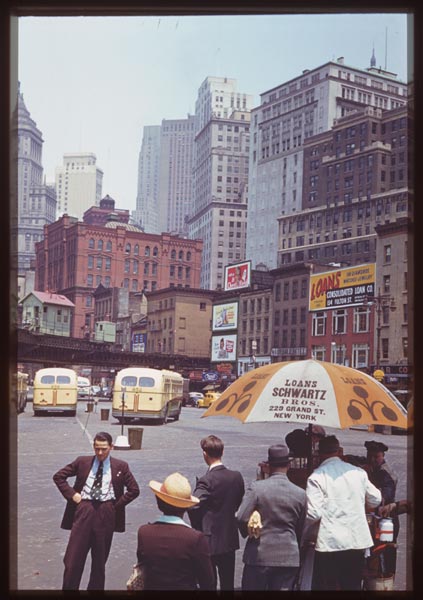 New York negli anni '40, foto a colori