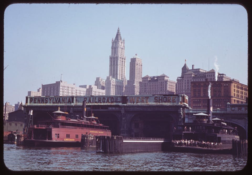 New York negli anni '40, foto a colori
