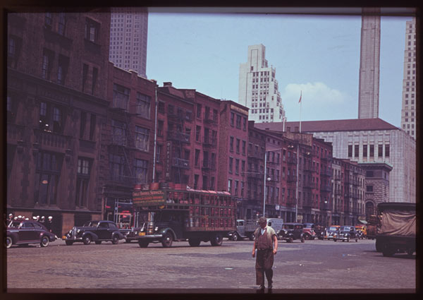 New York negli anni '40, foto a colori