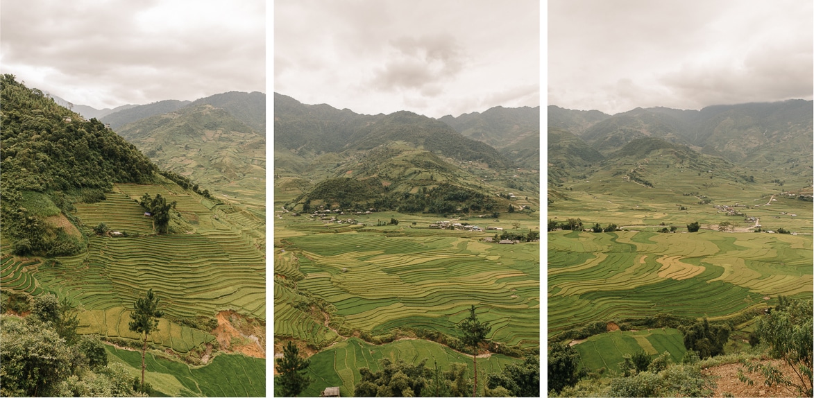 La valle Lim Mong, nella provincia Yen Bai, conosciuta per i molti terrazzamenti di riso