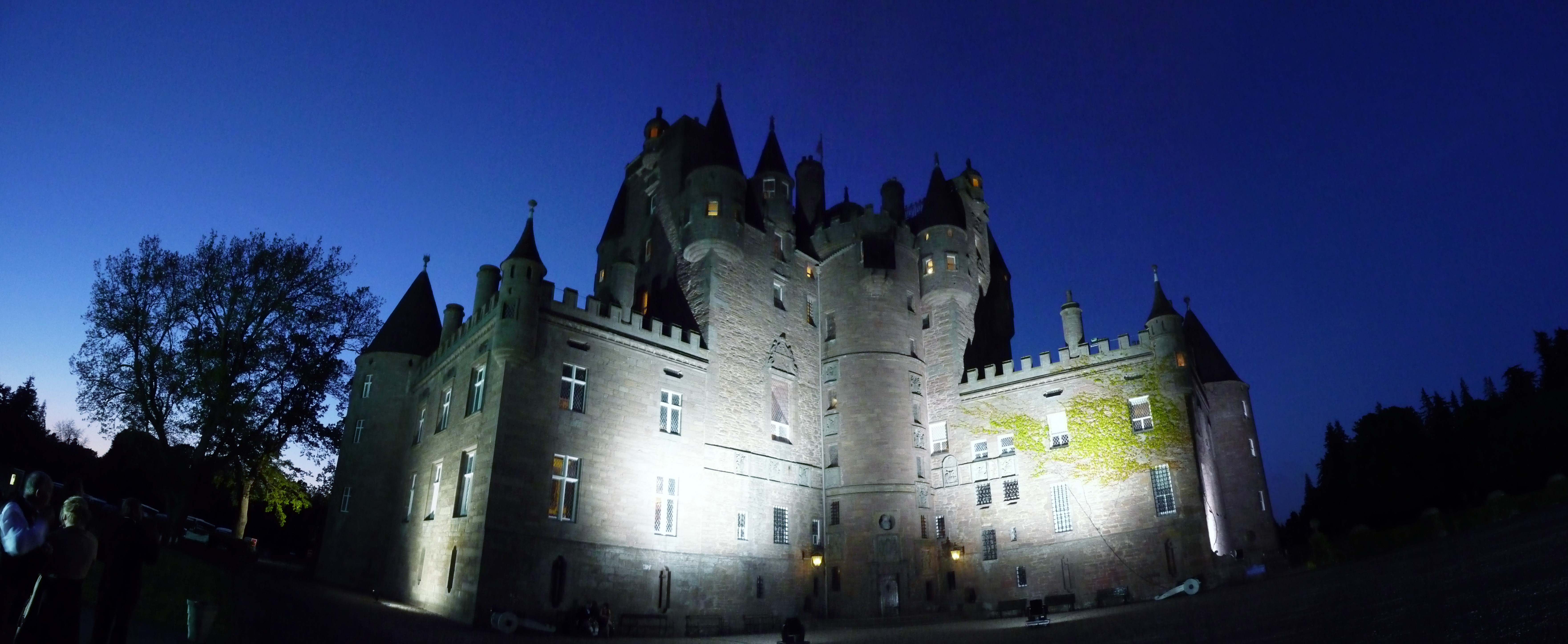 Il Castello di Glamis di notte