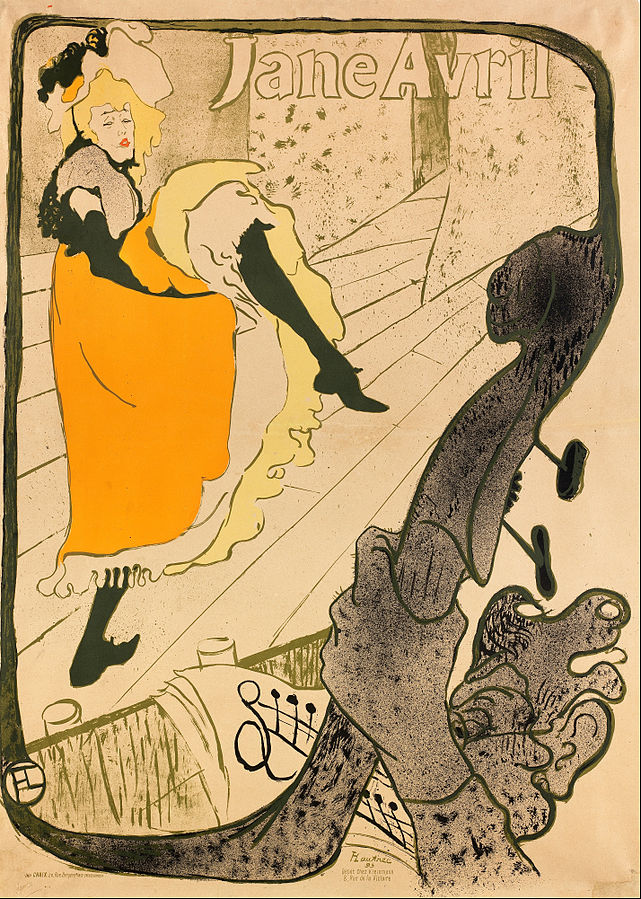 Jane Avril, Henri de Toulouse-Lautrec, 1893
