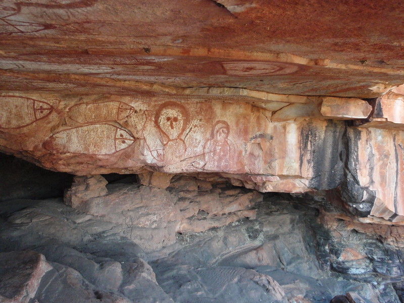 Le pitture rupestri degli aborigeni Wondjina a Kimberley