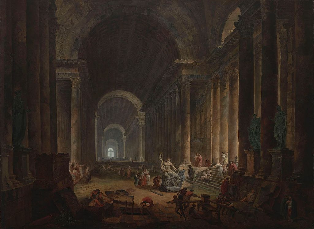 Il ritrovamento del Laocoonte. Hubert Robert (1773)