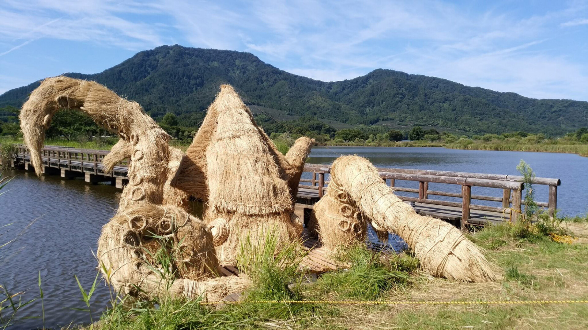 sculture in paglia di riso